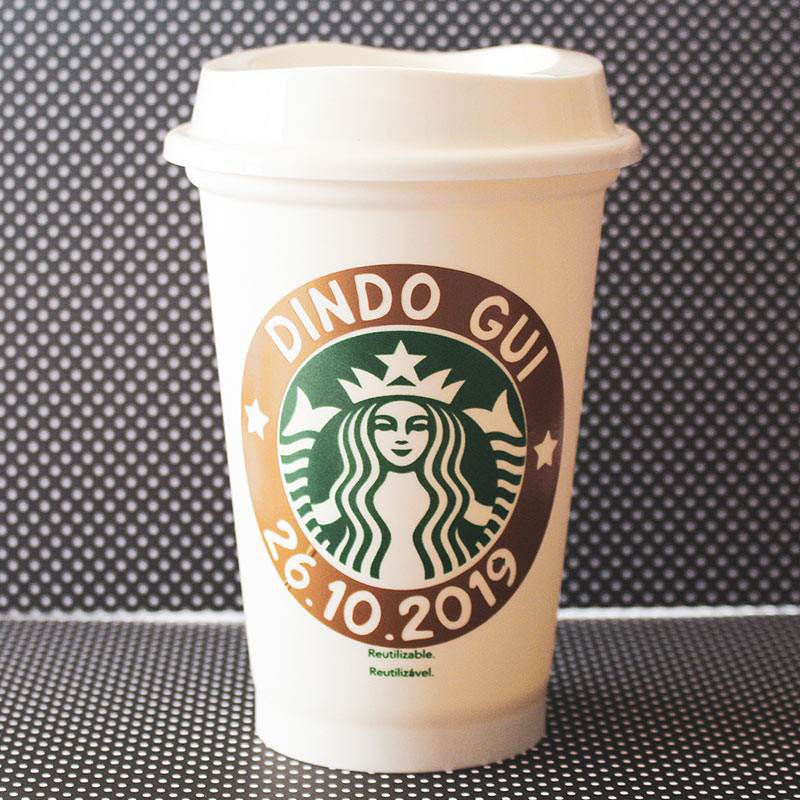 Copo Starbucks Personalizado para batizado